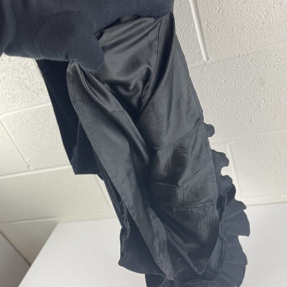 feroux black velvet womens dress Made In japan - Picture 5 of 10